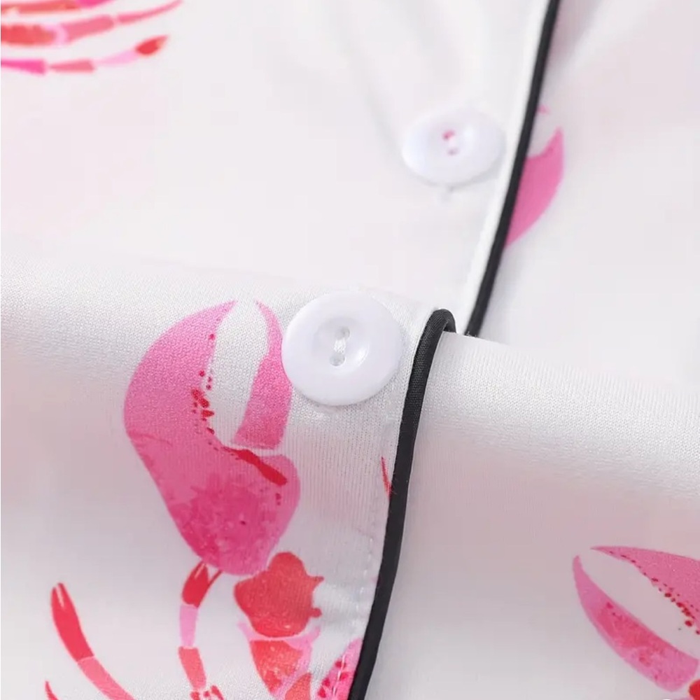 NWOT Lobster PJ pajama set, women’s L. - Picture 6 of 12